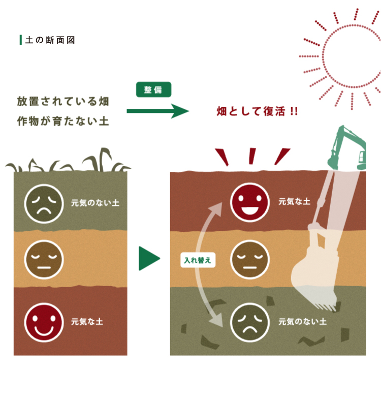 土の断面図
